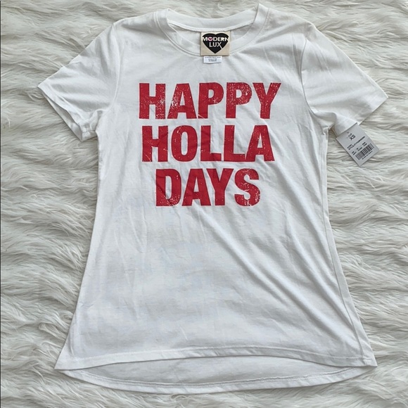 Modern Lux | Happy Holla Days T-Shirt - Picture 1 of 5